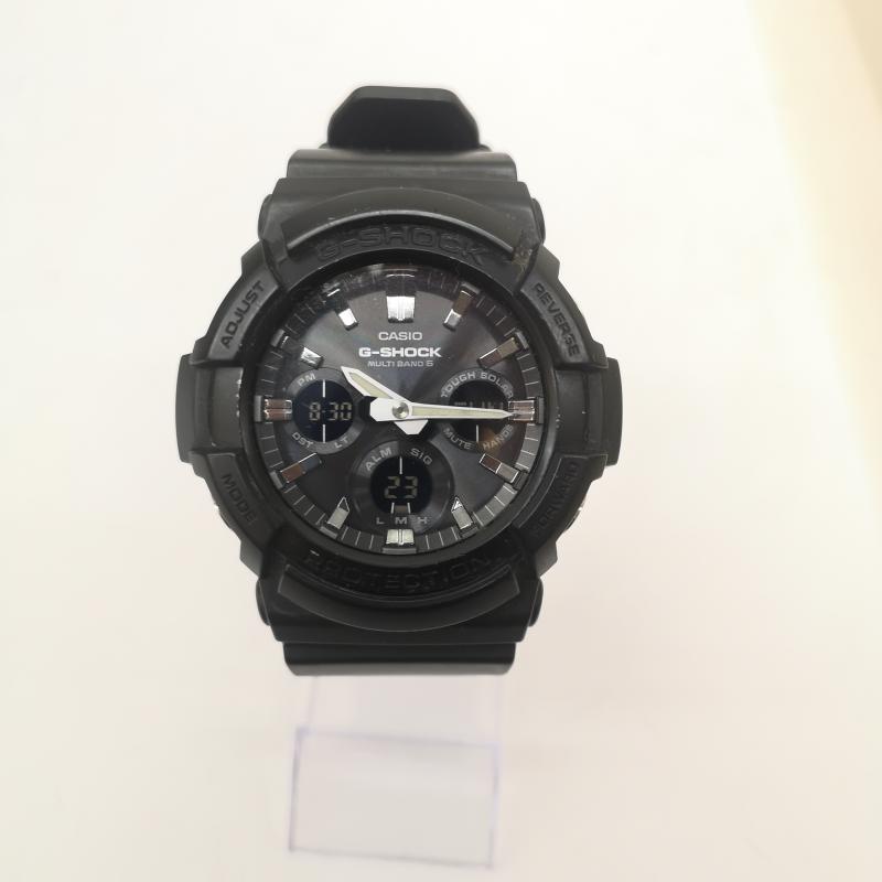 ジーショック G-SHOCK 腕時計 デジタル CASIO GAW-100B 電波ソーラー アナデジ 腕時計 マルチバンド6 - 黒 / ブラック / black メンズ USED 古着 中古 50166559