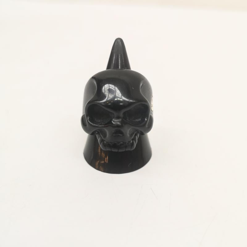 ガルニ GARNI アクセサリー 指輪 SKULL ACRYLIC RING スカル アクリル リング 指輪 18号 - 黒 / ブラック / black メンズ USED 古着 中古 50166563