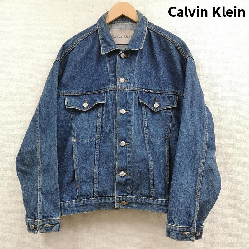 カルバン・クライン Calvin Klein ジャケット、上着 ジャケット、ブレザー 90s 刻印 メタルボタン Gジャン トラッカー デニム ジャケット インディゴ / インディゴ / Indigo メンズ USED 古着 中古 50166568