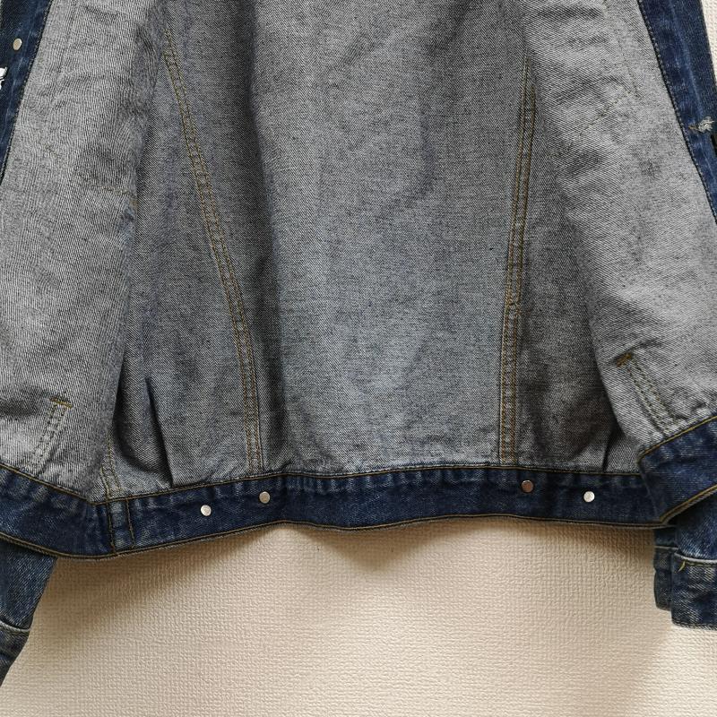 カルバン・クライン Calvin Klein ジャケット、上着 ジャケット、ブレザー 90s 刻印 メタルボタン Gジャン トラッカー デニム ジャケット インディゴ / インディゴ / Indigo メンズ USED 古着 中古 50166568