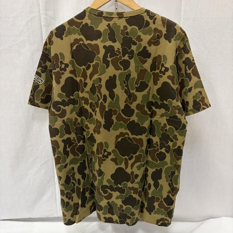 ポロラルフローレン POLO RALPH LAUREN Tシャツ 半袖 CUSTOM FIT CAMO TEE フィッシング カモ Tシャツ 迷彩 刺繍 FISHING AND GAME CLUB L カモフラージュ柄・迷彩 X 刺繍 茶 / ブラウン / brown X カーキ / カーキ / khaki メンズ USED 古着 中古 50166569