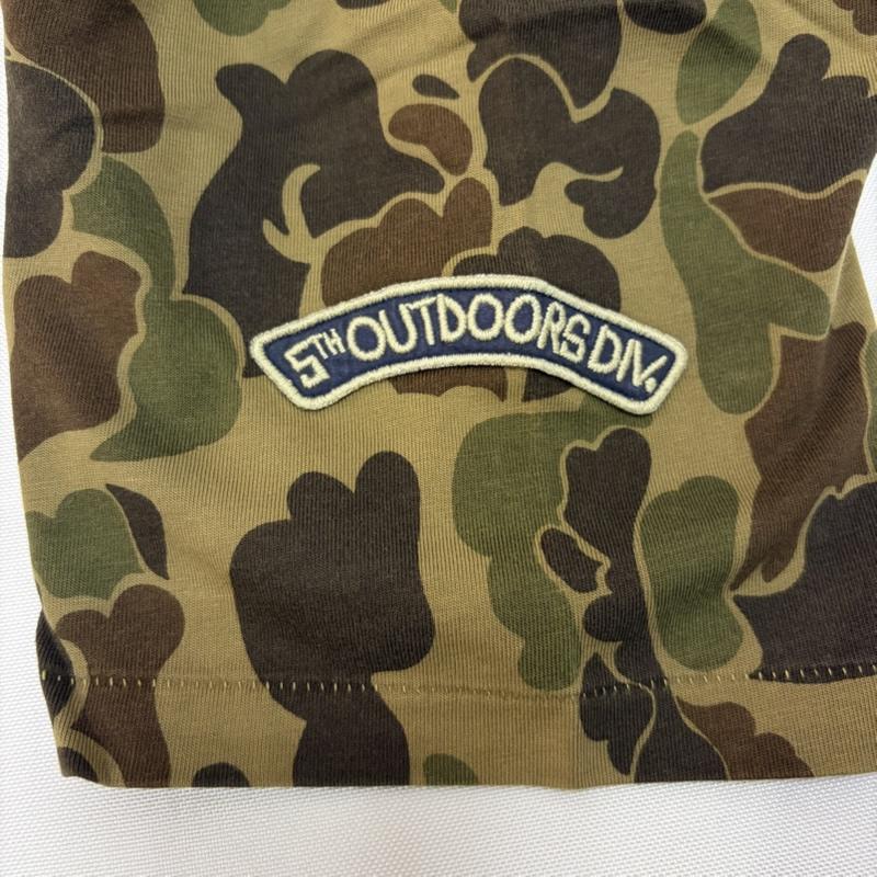 ポロラルフローレン POLO RALPH LAUREN Tシャツ 半袖 CUSTOM FIT CAMO TEE フィッシング カモ Tシャツ 迷彩 刺繍 FISHING AND GAME CLUB L カモフラージュ柄・迷彩 X 刺繍 茶 / ブラウン / brown X カーキ / カーキ / khaki メンズ USED 古着 中古 50166569