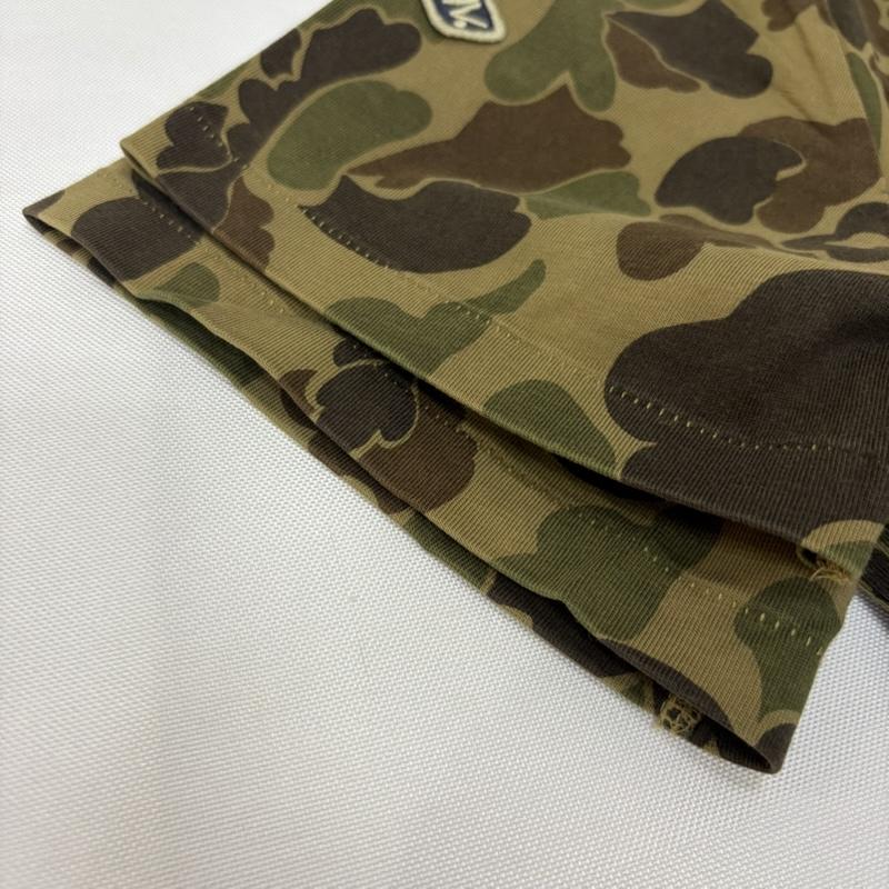 ポロラルフローレン POLO RALPH LAUREN Tシャツ 半袖 CUSTOM FIT CAMO TEE フィッシング カモ Tシャツ 迷彩 刺繍 FISHING AND GAME CLUB L カモフラージュ柄・迷彩 X 刺繍 茶 / ブラウン / brown X カーキ / カーキ / khaki メンズ USED 古着 中古 50166569