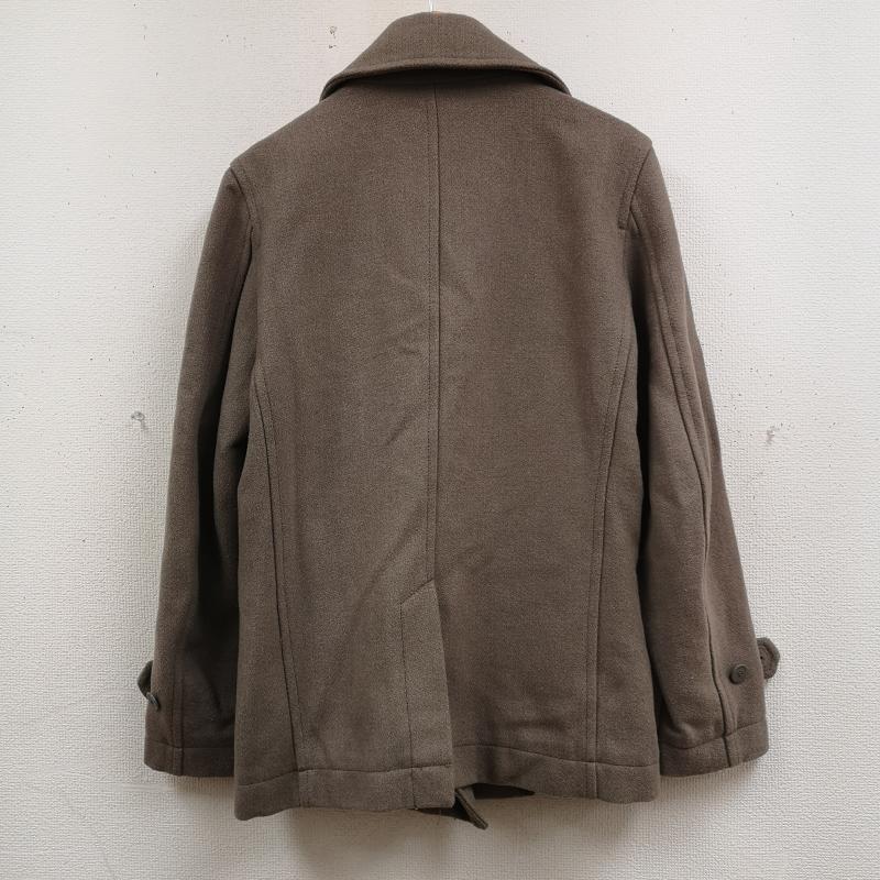 ディーゼル DIESEL コート ピーコート 牛革 羊革 ロゴ ワッペン パッチ ダブルプレスト ピーコート 0424-7545 S ベージュ / ベージュ / beige メンズ USED 古着 中古 50166571