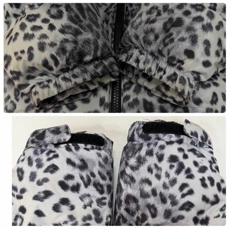 ザノースフェイス THE NORTH FACE ジャケット、上着 ダウンジャケット NJ1DN51L NOVELTY NUPTSE DOWN JACKET レオパード L L ヒョウ柄・レオパード柄 白 / ホワイト / white X 黒 / ブラック / black メンズ USED 古着 中古 50166572