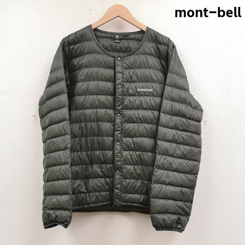 モンベル mont-bell ジャケット、上着 ダウンジャケット スナップボタン 800 フィルパワー EX スペリオ ダウン ラウンド ネック ジャケット 1101503 M カーキ / カーキ / khaki メンズ USED 古着 中古 50166573