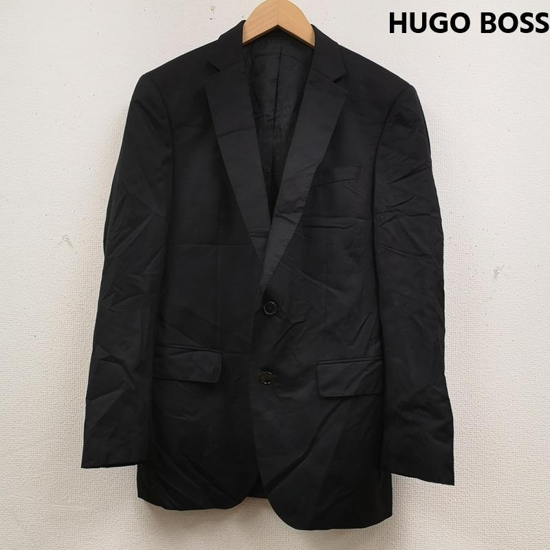 ヒューゴボス HUGO BOSS ジャケット、上着 ジャケット、ブレザー シングル ブレスト ウェルト ポケット ビジネス スーツ ジャケット 50401965 S 黒 / ブラック / black メンズ USED 古着 中古 50166576