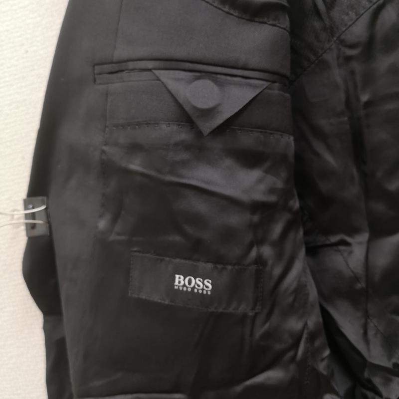 ヒューゴボス HUGO BOSS ジャケット、上着 ジャケット、ブレザー シングル ブレスト ウェルト ポケット ビジネス スーツ ジャケット 50401965 S 黒 / ブラック / black メンズ USED 古着 中古 50166576