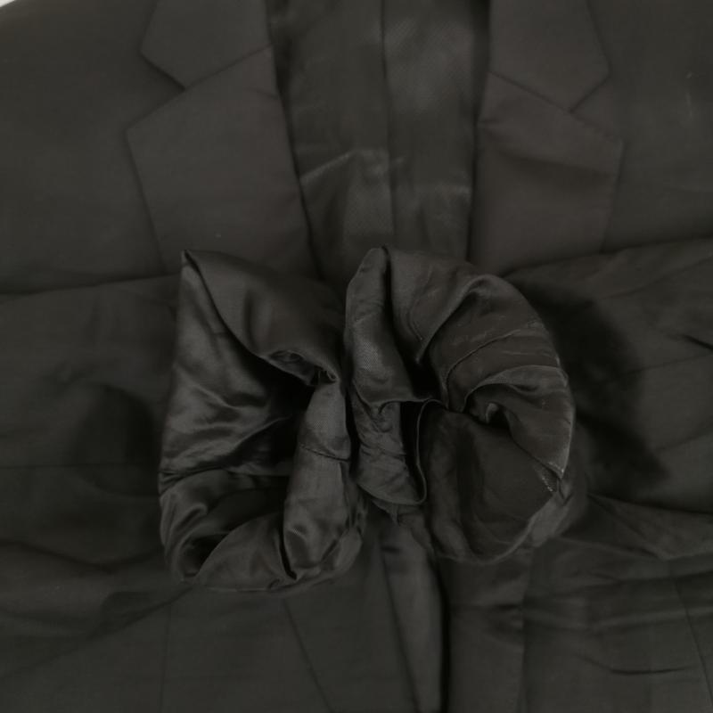ヒューゴボス HUGO BOSS ジャケット、上着 ジャケット、ブレザー シングル ブレスト ウェルト ポケット ビジネス スーツ ジャケット 50401965 S 黒 / ブラック / black メンズ USED 古着 中古 50166576