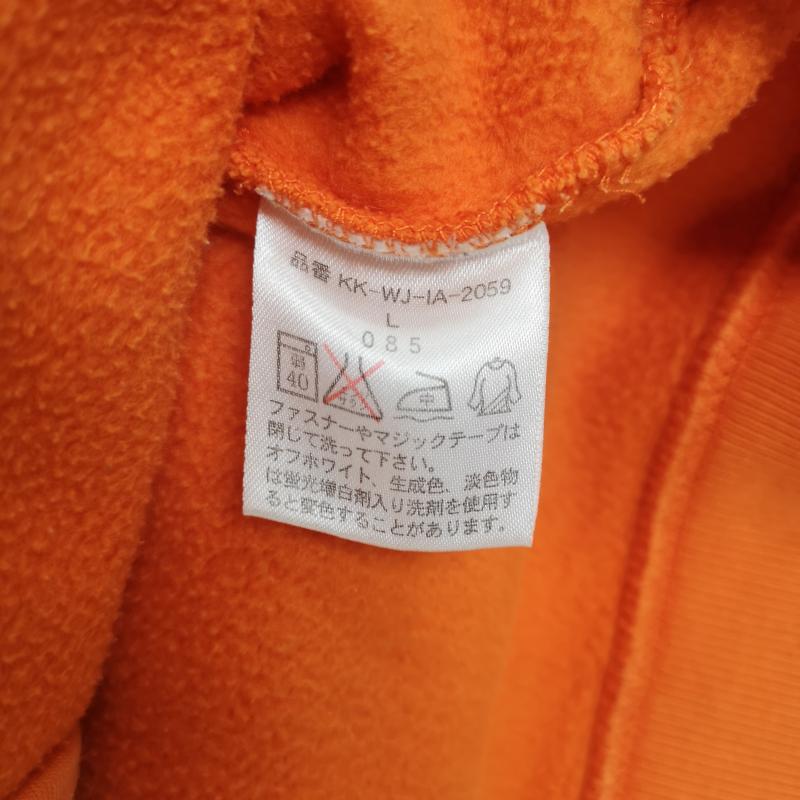 ポロ ジーンズ Polo Jeans Co. パーカー 長袖 y2k 星 スター カンガルー ポケット 裏起毛 ジップ アップ スウェット パーカー L 橙 / オレンジ / orange メンズ USED 古着 中古 50166580