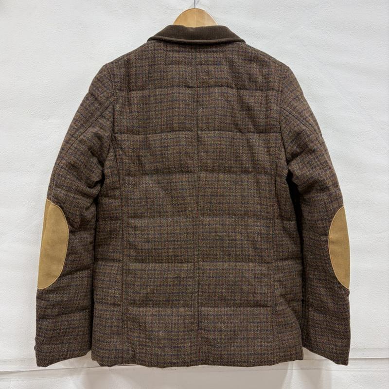 ジュンヤワタナベコムデギャルソンマン JUNYA WATANABE COMME des GARCONS MAN ジャケット、上着 ジャケット、ブレザー 中綿 ツイード ジャケット コーデュロイカラー エルボーパッチ S チェック 茶 / ブラウン / brown メンズ USED 古着 中古 50166588