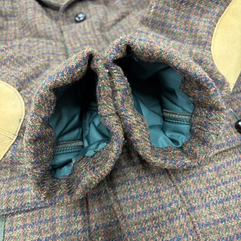 ジュンヤワタナベコムデギャルソンマン JUNYA WATANABE COMME des GARCONS MAN ジャケット、上着 ジャケット、ブレザー 中綿 ツイード ジャケット コーデュロイカラー エルボーパッチ S チェック 茶 / ブラウン / brown メンズ USED 古着 中古 50166588