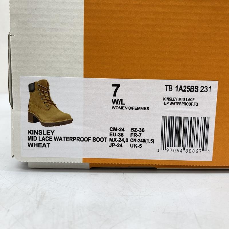 ティンバーランド Timberland ブーツ 一般 B1A25BS231 キンズリー ミッド ウォータープルーフ ブーツ 24.0cm レディース USED 古着 中古 50166593