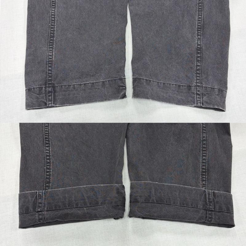 ダブルアールエル RRL パンツ ワークパンツ、ペインターパンツ ブラックデニム ワーク カーゴパンツ IDEALジップ ラルフローレン 29インチ 無地 黒 / ブラック / black メンズ USED 古着 中古 50166594