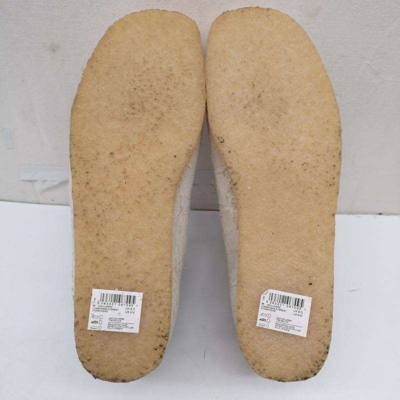 クラークス Clarks ブーツ 一般 Wallabee Champagne Int ワラビー シャンパン インタレスト UK：8 白 / ホワイト / white メンズ USED 古着 中古 50166596
