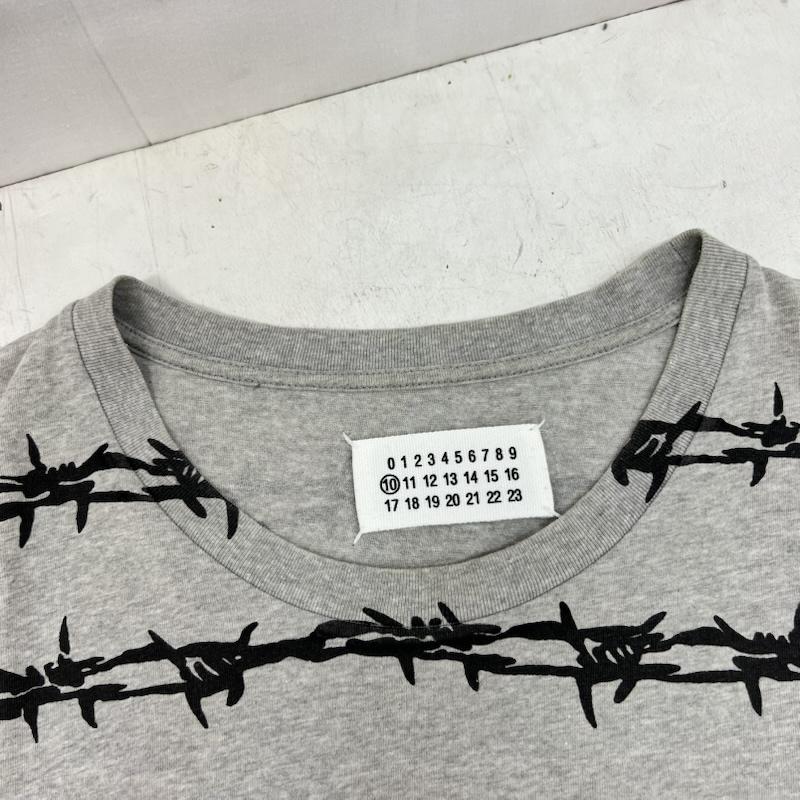 メゾン マルジェラ Maison Margiela Tシャツ 半袖 08AW ここのえ 本人期 有刺鉄線 Tシャツ 46 灰 / グレー / gray メンズ USED 古着 中古 50166597