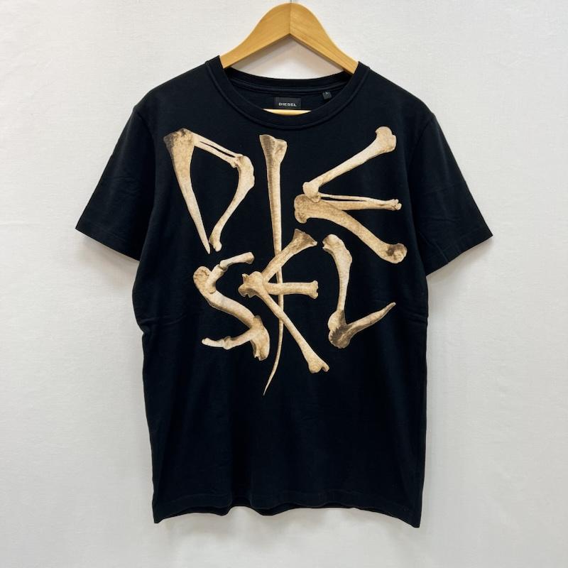 ディーゼル DIESEL Tシャツ 半袖 ボーン ロゴ Tシャツ y2k archive L 黒 / ブラック / black メンズ USED 古着 中古 50166598