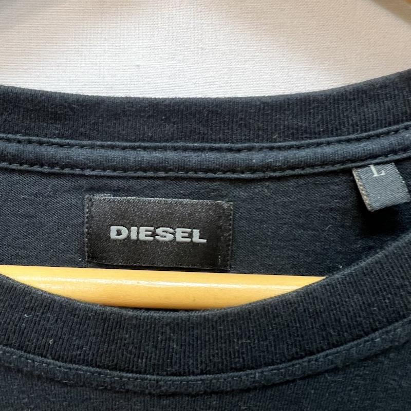 ディーゼル DIESEL Tシャツ 半袖 ボーン ロゴ Tシャツ y2k archive L 黒 / ブラック / black メンズ USED 古着 中古 50166598