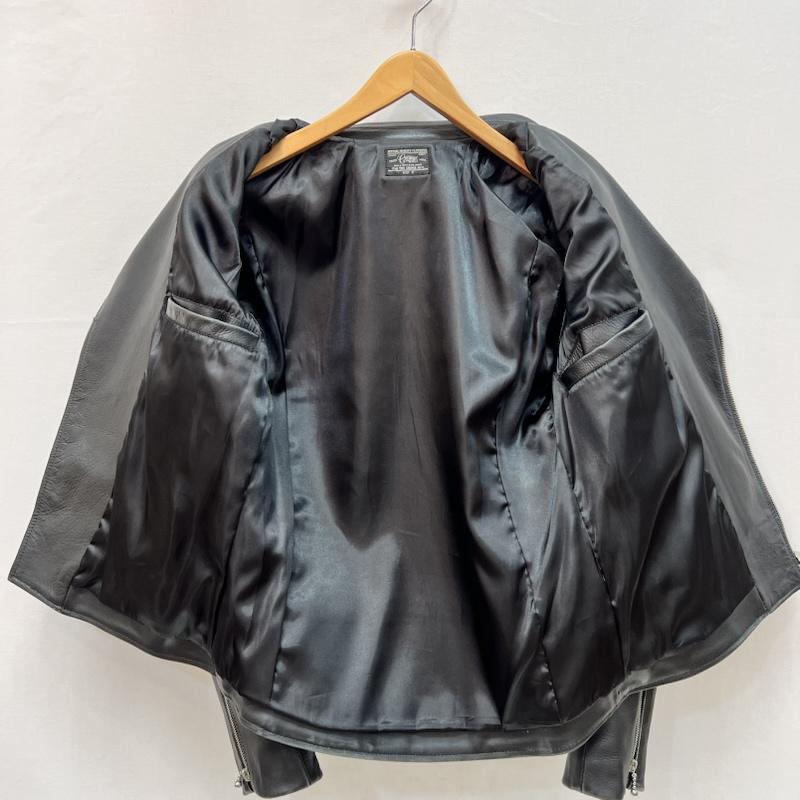 クライミー CRIMIE ジャケット、上着 ライダース レザー ダブル ライダースジャケット M 黒 / ブラック / black メンズ USED 古着 中古 50166601