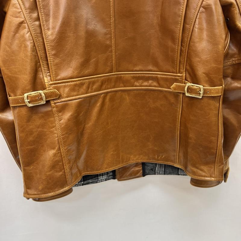 古着 USED ジャケット、上着 レザージャケット カウハイド 50s復刻モデル ドライビングコート レザー カーコート XXL 茶 / ブラウン / brown メンズ USED 古着 中古 50166603