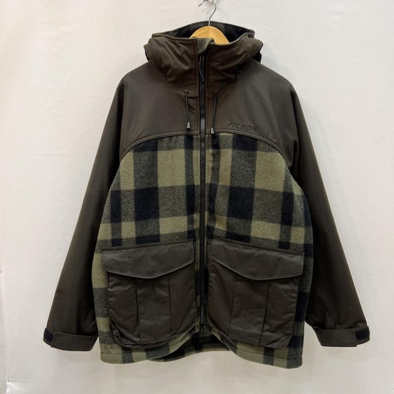 フィルソン FILSON ジャケット、上着 ジャンパー、ブルゾン マッキーノ ウール ハンティング ジャケット オイルドコットン切替 S 緑 / グリーン / green メンズ USED 古着 中古 50166605