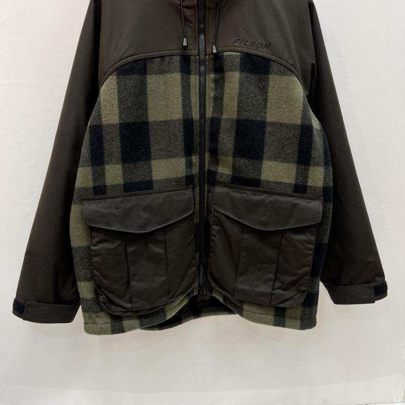 フィルソン FILSON ジャケット、上着 ジャンパー、ブルゾン マッキーノ ウール ハンティング ジャケット オイルドコットン切替 S 緑 / グリーン / green メンズ USED 古着 中古 50166605