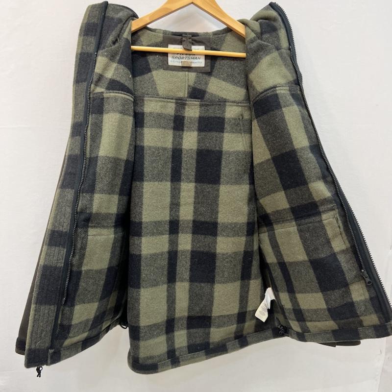 フィルソン FILSON ジャケット、上着 ジャンパー、ブルゾン マッキーノ ウール ハンティング ジャケット オイルドコットン切替 S 緑 / グリーン / green メンズ USED 古着 中古 50166605