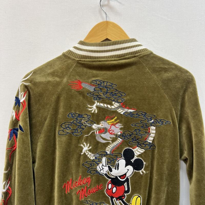 ディズニー Disney ジャケット、上着 ジャンパー、ブルゾン ミッキーマウス 龍 刺繍 ベロア スカジャン M カーキ / カーキ / khaki レディース USED 古着 中古 50166610