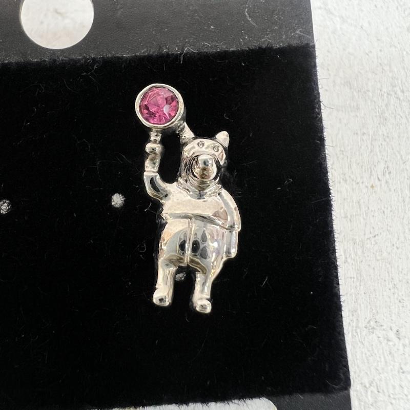 ディズニー Disney アクセサリー ピアス ヴィンテージ くまのプーさん ピアス ローズジルコン - 銀 / シルバー / silver color レディース USED 古着 中古 50166612