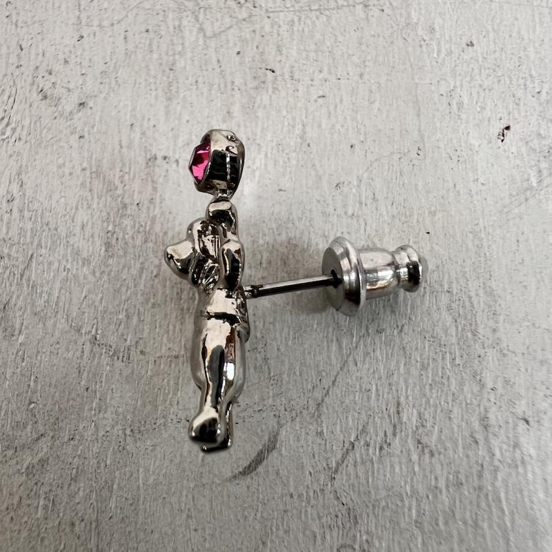 ディズニー Disney アクセサリー ピアス ヴィンテージ くまのプーさん ピアス ローズジルコン - 銀 / シルバー / silver color レディース USED 古着 中古 50166612