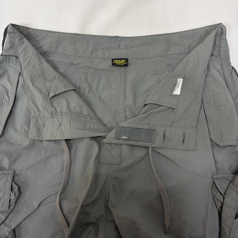 ヒューストン HOUSTON ボトムス ボトムス 2WAY M-65パンツ カーゴパンツ ハーフパンツ テクノパンツ NYLON UK TECHNO PANTS 10047 M 無地 カーキ / カーキ / khaki メンズ USED 古着 中古 50166613