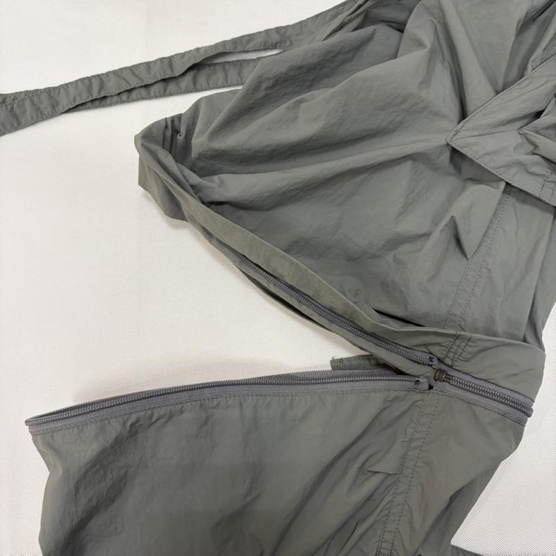 ヒューストン HOUSTON ボトムス ボトムス 2WAY M-65パンツ カーゴパンツ ハーフパンツ テクノパンツ NYLON UK TECHNO PANTS 10047 M 無地 カーキ / カーキ / khaki メンズ USED 古着 中古 50166613