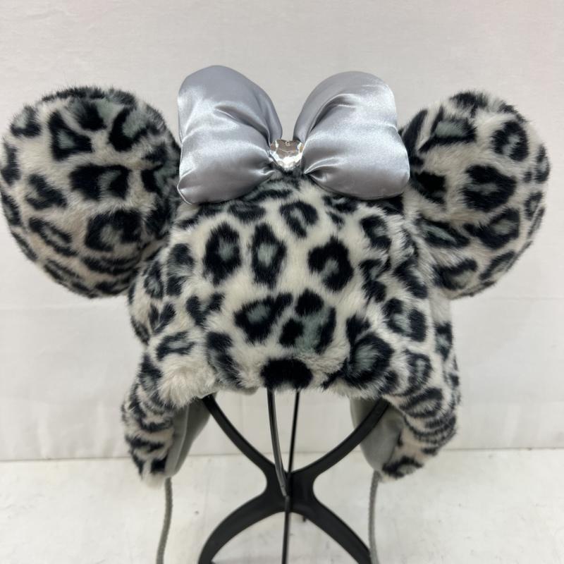 ディズニー Disney 帽子 キャップ 東京ディズニーリゾート ミニー ヒョウ柄 ファンキャップ 58cm - ヒョウ柄・レオパード柄 灰 / グレー / gray レディース USED 古着 中古 50166614