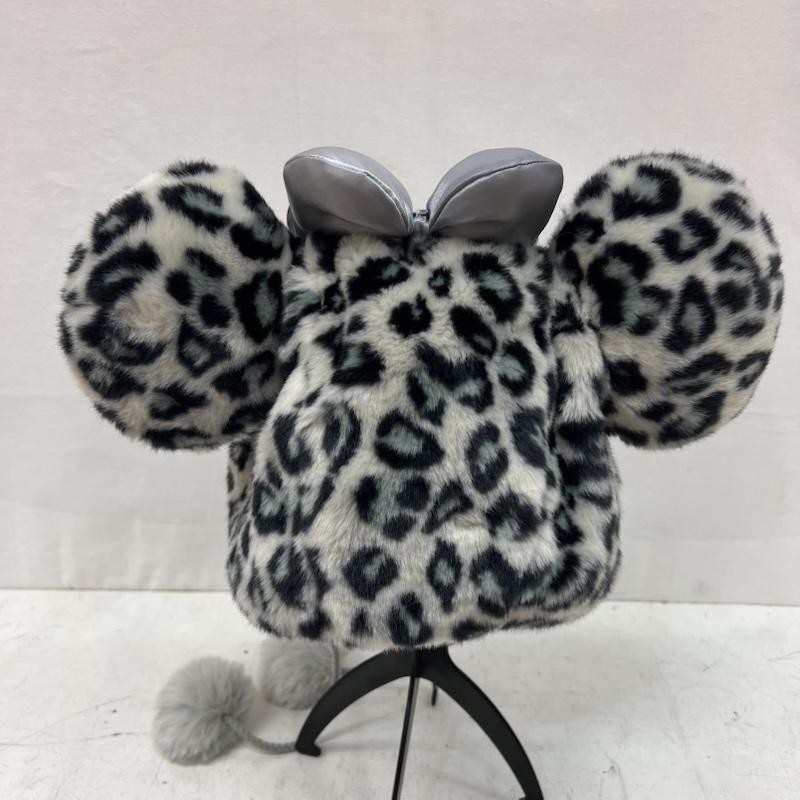 ディズニー Disney 帽子 キャップ 東京ディズニーリゾート ミニー ヒョウ柄 ファンキャップ 58cm - ヒョウ柄・レオパード柄 灰 / グレー / gray レディース USED 古着 中古 50166614