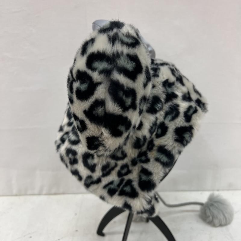 ディズニー Disney 帽子 キャップ 東京ディズニーリゾート ミニー ヒョウ柄 ファンキャップ 58cm - ヒョウ柄・レオパード柄 灰 / グレー / gray レディース USED 古着 中古 50166614
