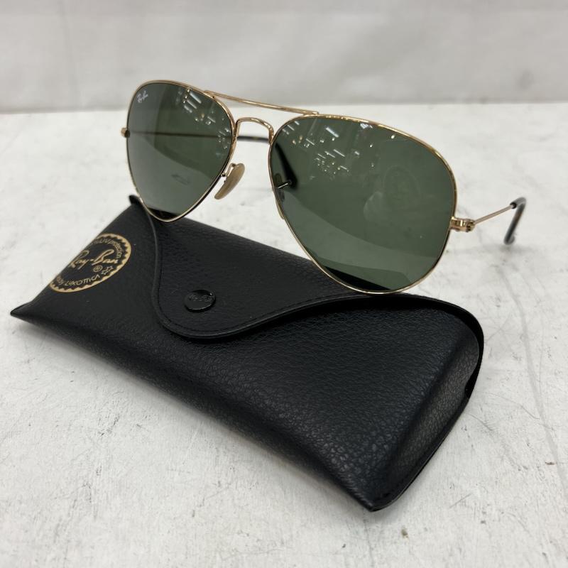 レイバン Ray-Ban めがね・サングラス サングラス RB3025 181 AVIATOR HAVANA COLLECTION アビエーター - 金 / ゴールド / gold color X 緑 / グリーン / green メンズ USED 古着 中古 50166618