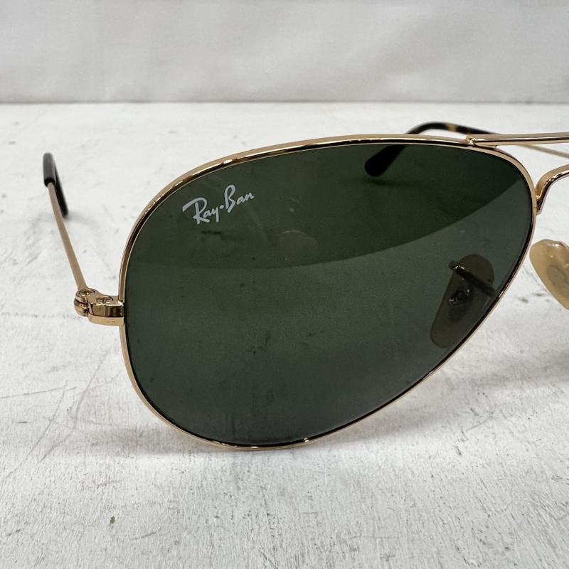 レイバン Ray-Ban めがね・サングラス サングラス RB3025 181 AVIATOR HAVANA COLLECTION アビエーター - 金 / ゴールド / gold color X 緑 / グリーン / green メンズ USED 古着 中古 50166618