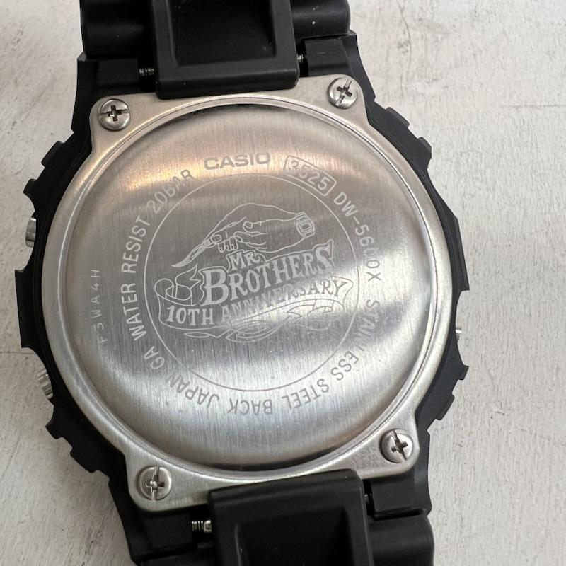 ジーショック G-SHOCK 腕時計 デジタル Mr.BROTHERS 10周年記念 DW-5600X ミスターブラザーズ - 黒 / ブラック / black メンズ USED 古着 中古 50166619