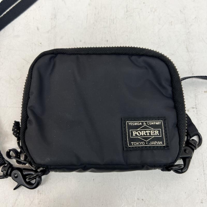 ポーター PORTER 財布 二つ折り LIBERTY WALLET リバティー ウォレット 835-16501 - 黒 / ブラック / black メンズ USED 古着 中古 50166621
