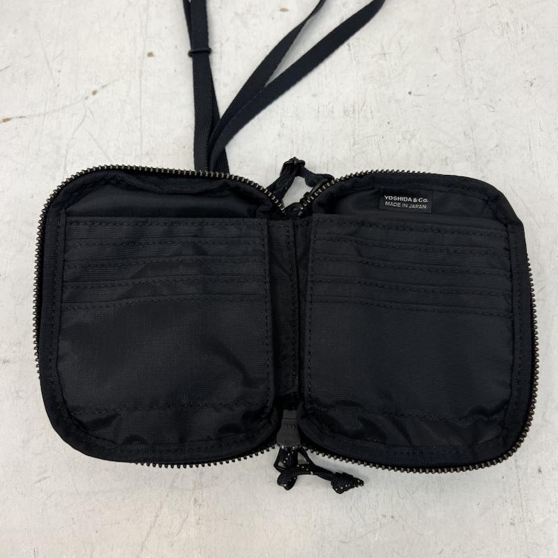 ポーター PORTER 財布 二つ折り LIBERTY WALLET リバティー ウォレット 835-16501 - 黒 / ブラック / black メンズ USED 古着 中古 50166621