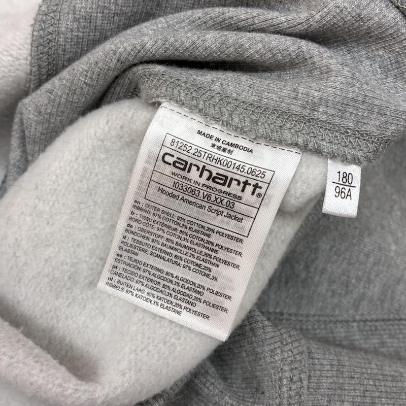 カーハート ダブリューアイピー Carhartt WIP パーカー 長袖 アメリカン スクリプト フーデッド ジャケット ジップアップ パーカー L メンズ USED 古着 中古 50166622