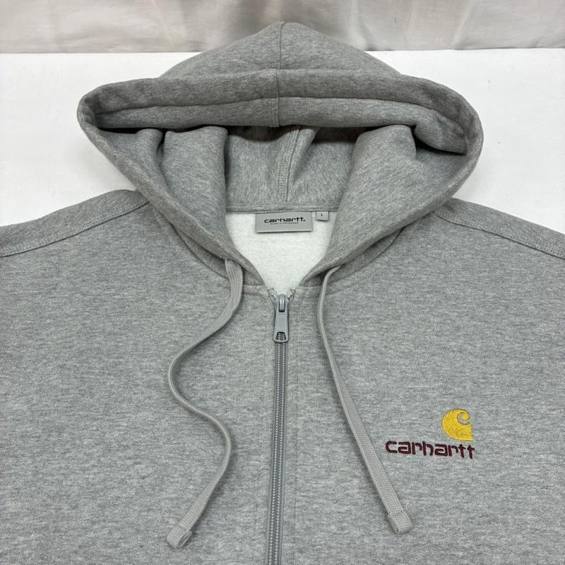 カーハート ダブリューアイピー Carhartt WIP パーカー 長袖 アメリカン スクリプト フーデッド ジャケット ジップアップ パーカー L メンズ USED 古着 中古 50166622