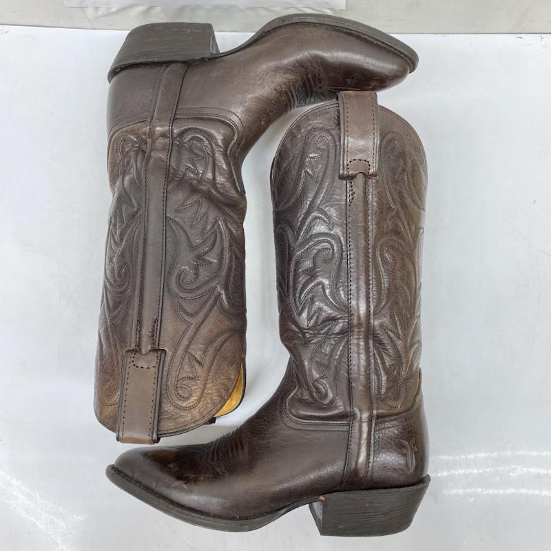 フライ‐ FRYE ブーツ ウエスタンブーツ レザー ウェスタン ブーツ カウボーイ 77693 US：5.5 茶 / ブラウン / brown レディース USED 古着 中古 50166625
