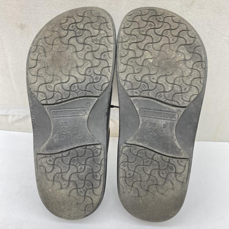 ビルケンシュトック BIRKENSTOCK 革靴 革靴 コンフォート レザー シューズ 38 24.5cm 黒 / ブラック / black レディース USED 古着 中古 50166626