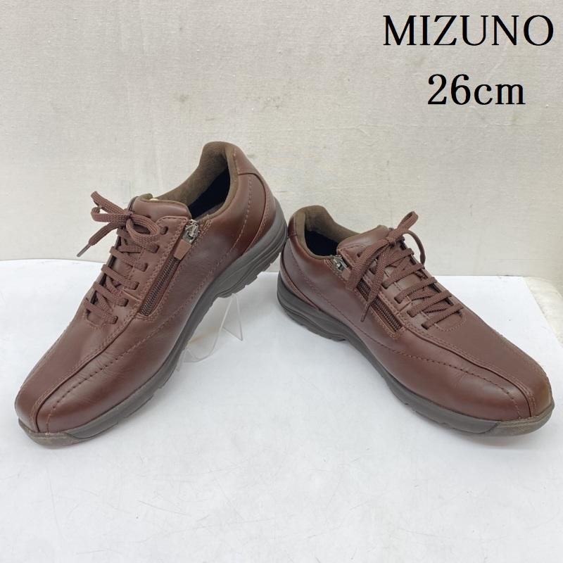 ミズノ MIZUNO スニーカー スニーカー GORE-TEX レザー スニーカー 26.0cm 茶 / ブラウン / brown メンズ USED 古着 中古 50166628