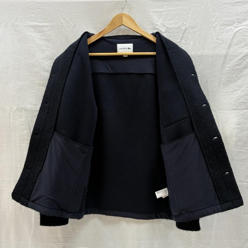 ラコステ LACOSTE シャツ、ブラウス 長袖 CH9213 ワニ ロゴ ワッペン ウール ブレンド フェルト オーバー シャツ US S/M - メンズ USED 古着 中古 50166632