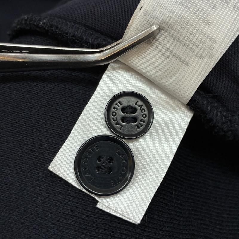 ラコステ LACOSTE シャツ、ブラウス 長袖 CH9213 ワニ ロゴ ワッペン ウール ブレンド フェルト オーバー シャツ US S/M - メンズ USED 古着 中古 50166632