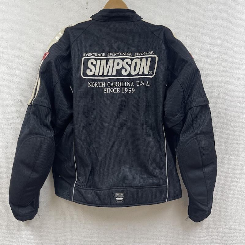 シンプソン SIMPSON ジャケット、上着 ライダース ロゴ パッチ 刺繍 ライダース メッシュ ジャケット ブルゾン 3L 黒 / ブラック / black メンズ USED 古着 中古 50166636