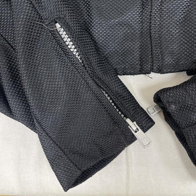 シンプソン SIMPSON ジャケット、上着 ライダース ロゴ パッチ 刺繍 ライダース メッシュ ジャケット ブルゾン 3L 黒 / ブラック / black メンズ USED 古着 中古 50166636