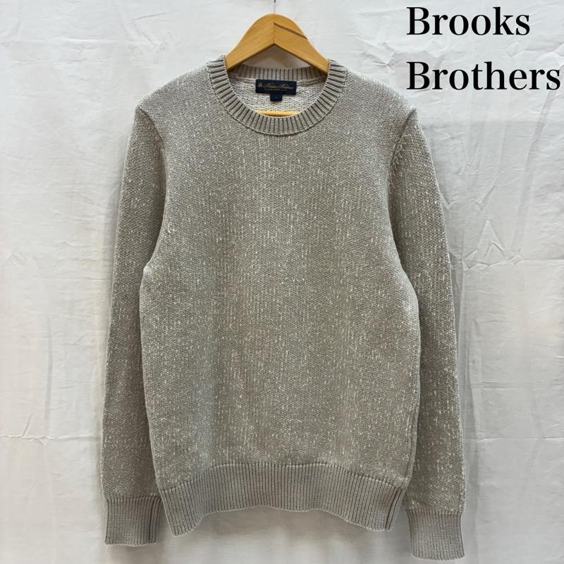 ブルックス ブラザーズ BROOKS BROTHERS ニット、セーター 長袖 コットン リネン クルーネック セーター S メンズ USED 古着 中古 50166637